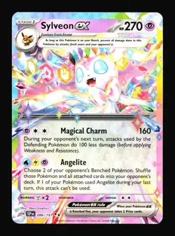 Sylveon ex SV08: Surging Sparks #086/191 Pokemon Card T3-619 - Image 1
