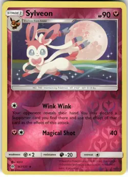 Sylveon 87/131 Rare Forbidden Light Pokemon Reverse Holo Lightly Played - Image 1