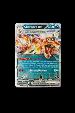 Charizard ex 054/091 Double Rare Paldean Fates Pokemon Holo Near Mint - Image 1