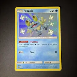 The Pokemon Company Pokemon TCG Froakie SV11/SV94 Hidden Fates Shiny Holo HP50 - Image 1