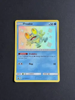 The Pokemon Company Pokemon TCG Froakie SV11/SV94 Hidden Fates Shiny Holo HP50 - Image 2