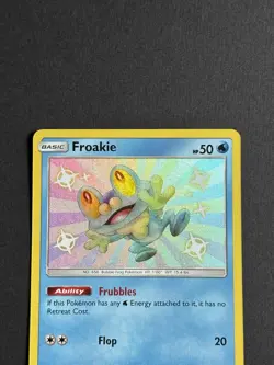 The Pokemon Company Pokemon TCG Froakie SV11/SV94 Hidden Fates Shiny Holo HP50 - Image 4