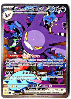 Pokemon TCG Pokemon Team Rocket's Crobat EX 234/182 - Image 1