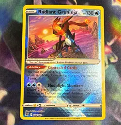 The Pokemon Company Radiant Greninja 046/189 Astral Radiance Holo EN HP130 - Image 1