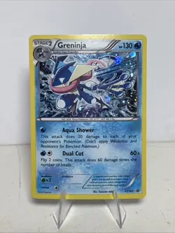 Greninja XY162 Black Star Promo Cosmos Holo Foil Pokemon Card XY BREAK 2016 LP - Image 1