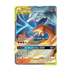Pokemon SM - Unbroken Bonds Reshiram & Charizard GX (UR) #20 (Holo) NM - Image 1