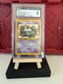 2000 Pokemon League Mew Black Star Promo BSP #47 CGC 8! - Image 1