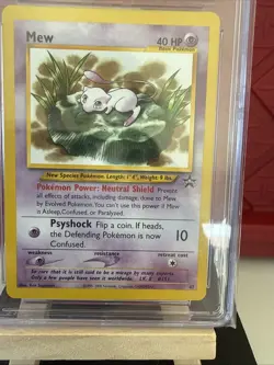 2000 Pokemon League Mew Black Star Promo BSP #47 CGC 8! - Image 3