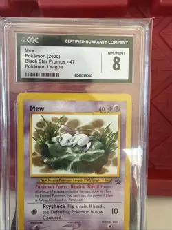 2000 Pokemon League Mew Black Star Promo BSP #47 CGC 8! - Image 4