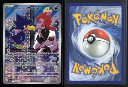 Team Rocket's Murkrow 200/182 Illustration Rare Destined Rivals Pokemon NM/M - Image 3