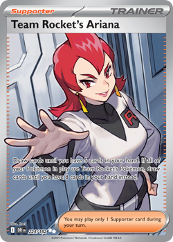 Team Rocket's Ariana 224/182 Ultra Rare Destined Rivals Pokemon NM/M - Image 4