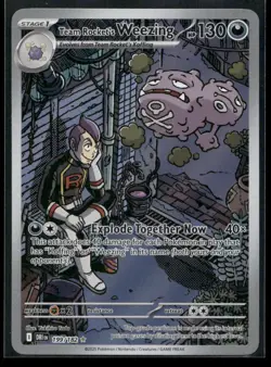 Team Rocket's Weezing 199/182 Destined Rivals NM/M Pokemon - Image 1