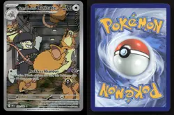 Team Rocket's Raticate 202/182 Destined Rivals Holo NM/M Pokemon - Image 3