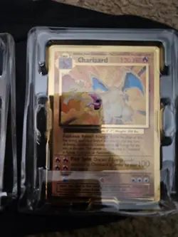 Pokemon Celebrations Gold Metal Charizard & Pikachu Cards 25th Anniversary Read - Image 1