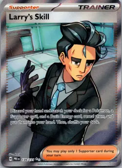 2025 Pokemon TCG Prismatic Larry's Skill Larry's Skill Ultra Rare Full Art Holo - Image 1