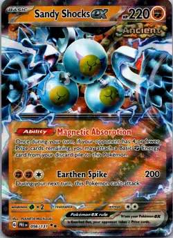 2025 Pokemon TCG Prismatic Evolutions Sandy Shocks Ex 056/131 Double Rare Holo - Image 1