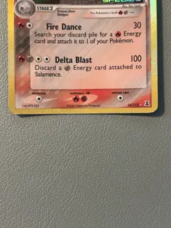 Salamence 14/113 EX Delta Species Reverse Holo Stamped Pokemon TCG 2005 MP - Image 2