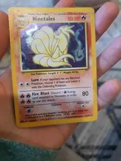 Pokemon TCG Ninetales Base Set 12/102 Holo Unlimited Rare Heavy Play HP - Image 3