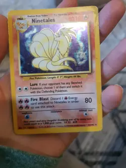 Pokemon TCG Ninetales Base Set 12/102 Holo Unlimited Rare Heavy Play HP - Image 4