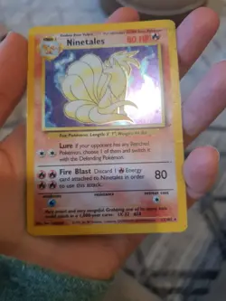 Pokemon TCG Ninetales Base Set 12/102 Holo Unlimited Rare Heavy Play HP - Image 5