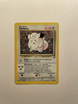 Pokemon TCG WOTC Base Set 2 -- Clefairy 6/130 -- Holo Rare LP! - Image 1