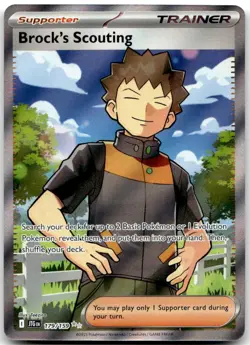 Brock's Scouting 179/159 Holo Ultra Rare Journey Together Near Mint - Image 1