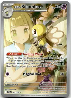 Lillie's Ribombee 164/159 Holo Illustration Rare Journey Together Near Mint - Image 1