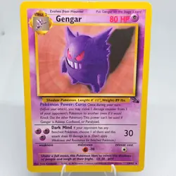 Gengar 20/62 Rare Fossil Pokemon Unlimited Lightly Played - Image 1