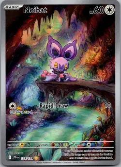 2025 Pokemon TCG Journey Together Noibat 169/159 Full Art Holo - Image 1
