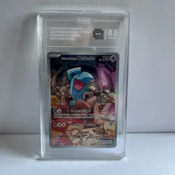 2025 Pokemon SVP Black Star Promo #203 Team Rocket's Wobbuffet TAG 8.5 - Image 1