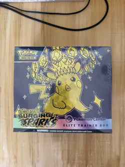 Pokemon TCG Surging Sparks Elite Trainer Box ETB Center Edition, Sealed - Image 1