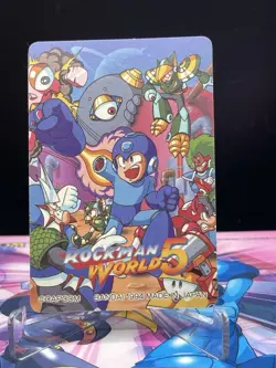 1995 Mega Man 5 Bandai Carddass No.170 Prism card Rockman CAPCOM HOLO japan - Image 4
