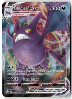 CROBAT VMAX 045/072 HOLO VMAX RARE SHINING FATES POKEMON NEAR MINT - Image 1