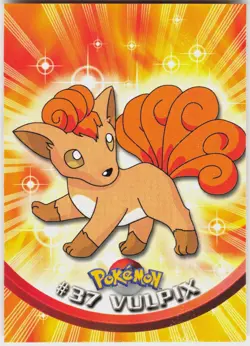 Vulpix #37 Topps Blue Logo Series 1 Pokemon NM - Image 2