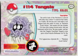 Tangela #114 Topps Blue Logo Series 2 Pokemon LP - Image 3