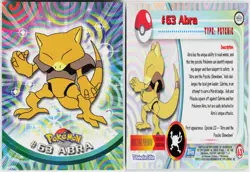 Abra #63 Topps Blue Logo Series 1 Pokemon NM - Image 1