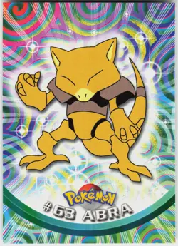 Abra #63 Topps Blue Logo Series 1 Pokemon NM - Image 2