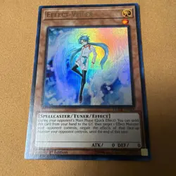 Effect Veiler DUDE-EN028 Ultra Rare Duel Devastator Yu-Gi-Oh 1st Edition L.P. - Image 1