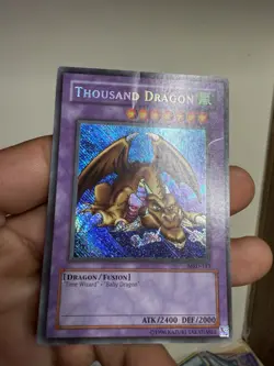 Yugioh Thousand Dragon MRD-143 Secret Rare REVERSE HOLO BLEED SECRET ERROR - Image 2