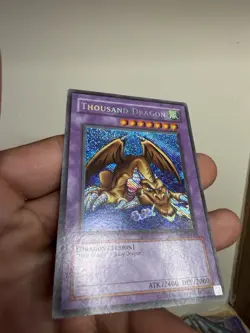 Yugioh Thousand Dragon MRD-143 Secret Rare REVERSE HOLO BLEED SECRET ERROR - Image 3