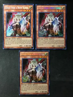 Ghost Ogre & Snow Rabbit 3x Set CROS-EN033 1st ED Secret Rare Yugioh - Image 1