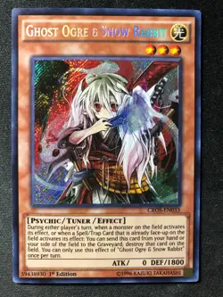 Ghost Ogre & Snow Rabbit 3x Set CROS-EN033 1st ED Secret Rare Yugioh - Image 2