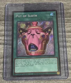 Yu-Gi-Oh! TCG Pot of Sloth 1st Edition Secret Rare CORI-EN061 - Image 3