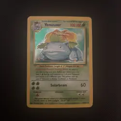 Venusaur 15/102 Holo Rare Base Set Pokemon TCG 1999 Vintage WOTC - Image 1