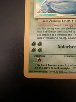 1999 Pokemon Base Set Venusaur 15/102 Holo Rare – Vintage WOTC Card - Image 5