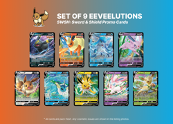 Eevee Evolutions V Promo Complete SWSH 9 Card Set Eeveelutions Pokemon TCG NM - Image 1