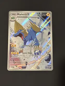 Manectric 089/084 ME Pitch Black Holo Full Art Illustration Rare Pokemon Card NM - Image 1