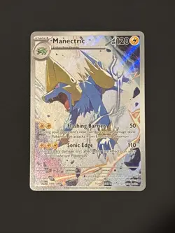 Manectric 089/084 ME Pitch Black Holo Full Art Illustration Rare Pokemon Card NM - Image 2