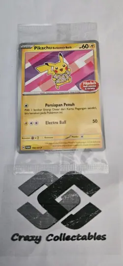 Pokemon Card Pikachu Promo 190/SV-P Indonesia Journey Sealed NM Not English - Image 1