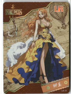 NAMI LR LR-15 I'm Determined Thick One Piece Anime Collectible Card - Image 1